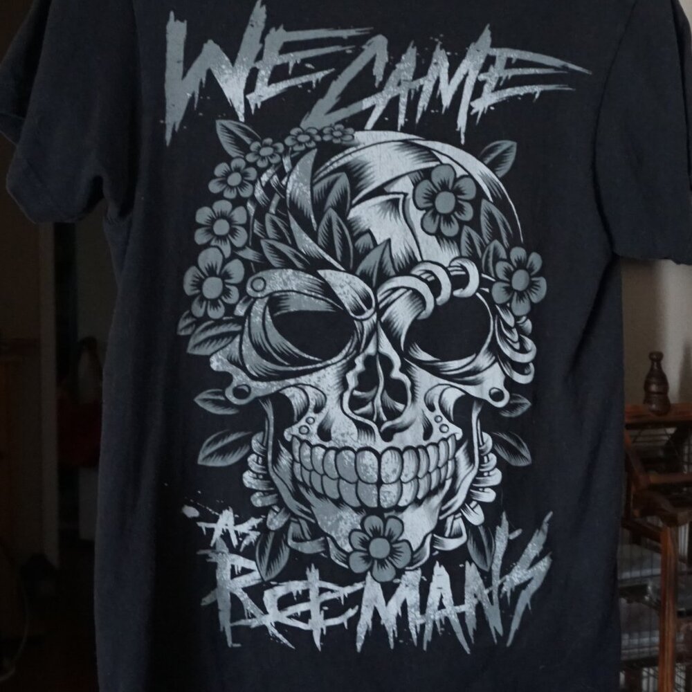We Came as Romans Vintage Short Sleeve T Shirt Skull Skulls XS S